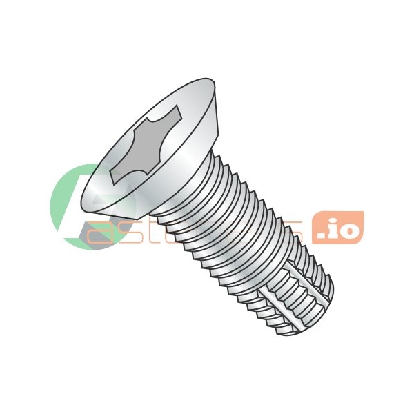 Newport Fasteners Thread Cutting Screw, 1/4"-20 x 1/2 in, Zinc Plated Steel Flat Head Phillips Drive, 5000 PK 757792 - main